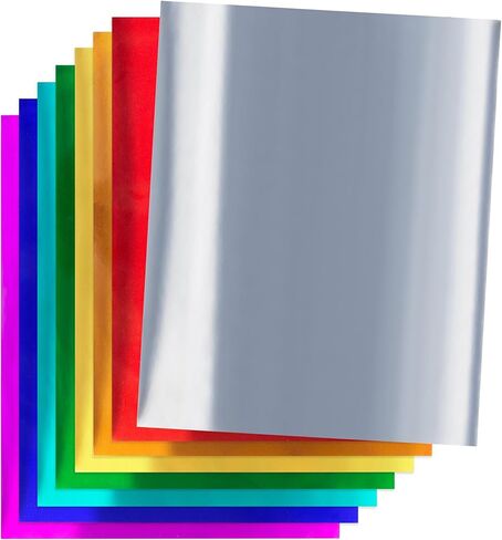 منتجات HyGloss ورقة معدنية للفنون والحرف اليدوية وأنشطة الفصول الدراسية والفنانين - 50.8 سم × 66 سم - 3 كل منها 8 ألوان متنوعة - 24 ورقة ملفوفة in Saudi Arabia