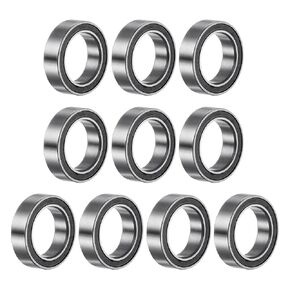uxcell 6702-2RS Deep Groove Ball Bearings Z2 15mm x 21mm x 4mm Double Sealed Chrome Steel 10pcs