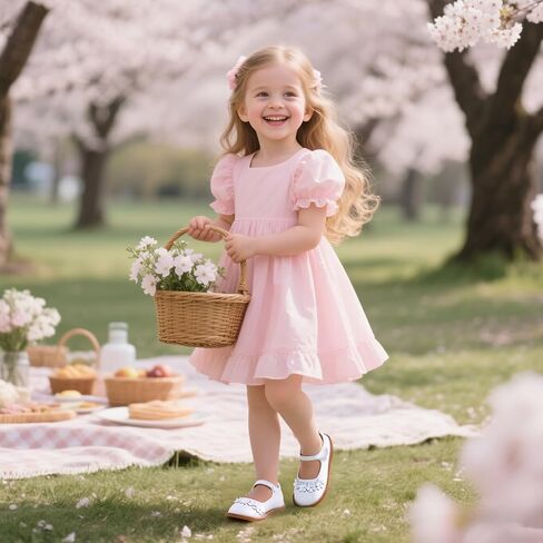Flaryzone Toddler Girls Mary Jane School Uniform Oxfords Dress Shoes Flats | Wide Round Toe,Cushioned Comfort, Flower Girl shoes for Wedding Party Daily in Saudi Arabia