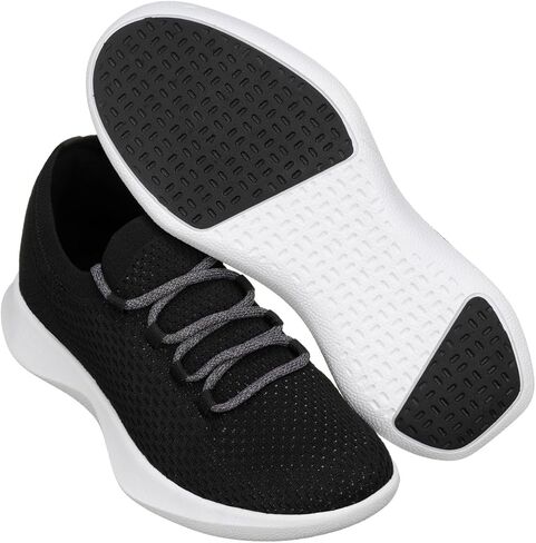 أحذية CALTO الرجالية غير المرئية لزيادة الارتفاع - أحذية رياضية خفيفة الوزن للغاية - أطول 2.4 بوصة in Kuwait