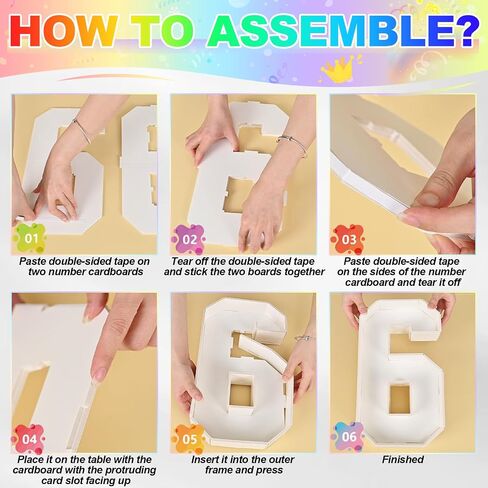 Cardboard Number for Charcuterie, 13.7" Cardboard Number 5 Fillable Number for Food Paper Mache Number Boxes for Cupcake Sweet Candy 5th Birthday Anniversary Party Decorations in Kuwait