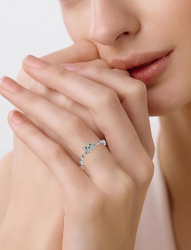 خاتم قابل للتكديس من الفضة الإسترليني عيار 925 على شكل فراشة مجوهرات إنفينيتي المولد للنساء in Kuwait