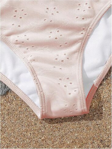 Verdusa Girl's 3 Piece Halter Bikini Sets Bathing Suit with Cover Up Skirt in Kuwait