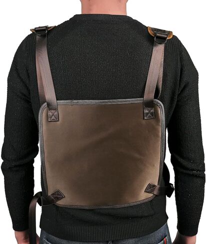 Thick Crazy horse Leather Triangle Crossbody Sling Chest Bag Travel One Shoulder Bag Daypack For Men Male 3028 in Saudi Arabia