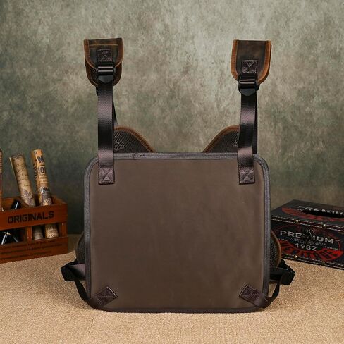 Thick Crazy horse Leather Triangle Crossbody Sling Chest Bag Travel One Shoulder Bag Daypack For Men Male 3028 in Saudi Arabia