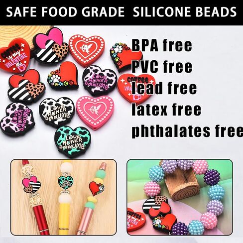 16 PCS Silicone Focal Beads for Pens Characters Dog and Cat Theme Silicone Beads for Keychain Making Silicone Beads Bulk for Jewelry Making Bracelet Necklace Handmade Crafts in Kuwait