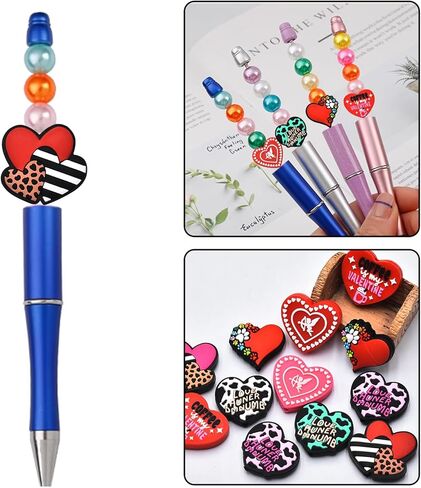 16 PCS Silicone Focal Beads for Pens Characters Dog and Cat Theme Silicone Beads for Keychain Making Silicone Beads Bulk for Jewelry Making Bracelet Necklace Handmade Crafts in Kuwait