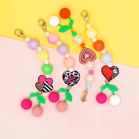 16 PCS Silicone Focal Beads for Pens Characters Dog and Cat Theme Silicone Beads for Keychain Making Silicone Beads Bulk for Jewelry Making Bracelet Necklace Handmade Crafts in Kuwait