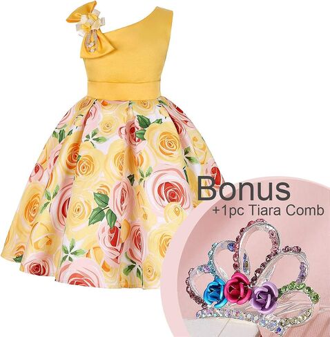 Cichic Elegant Girls' Special Occasion Dress Princess Dresses for Kids 5-6 Years Old Light Purple in Kuwait
