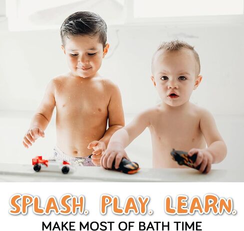 Mold Free Bath Toys for Babies and Toddlers, No Hole Bath Toys, Non Squirting Bath Toys no Mold for Tub, Beach, Pool, BPA-Free, Safe, Fun Infant Baby Bath Toys No Holes 0 1-3 6 12 18 Month in Kuwait