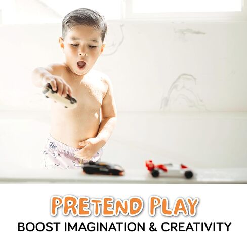 Mold Free Bath Toys for Babies and Toddlers, No Hole Bath Toys, Non Squirting Bath Toys no Mold for Tub, Beach, Pool, BPA-Free, Safe, Fun Infant Baby Bath Toys No Holes 0 1-3 6 12 18 Month in Kuwait