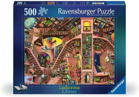 Ravensburger Colin Thompson The Ludicrous Library 500 Piece Jigsaw Puzzle for Adults and Kids Age 10 Years Up in Saudi Arabia