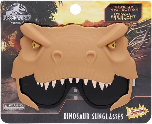 Sunstaches Jurassic World Triceratops Costume Dress Up Sunglasses one size fits most in Saudi Arabia