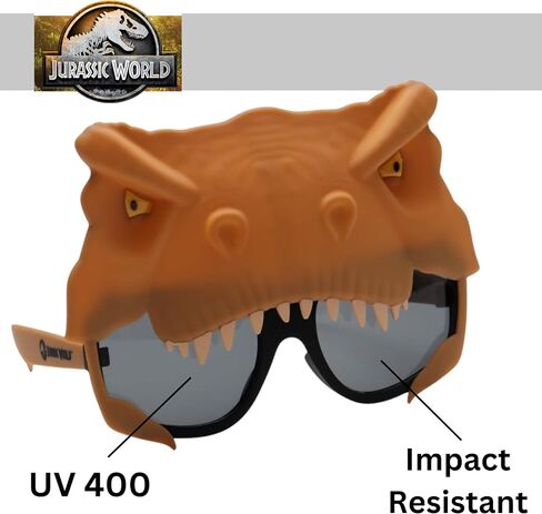 Sunstaches Jurassic World Triceratops Costume Dress Up Sunglasses one size fits most in Saudi Arabia
