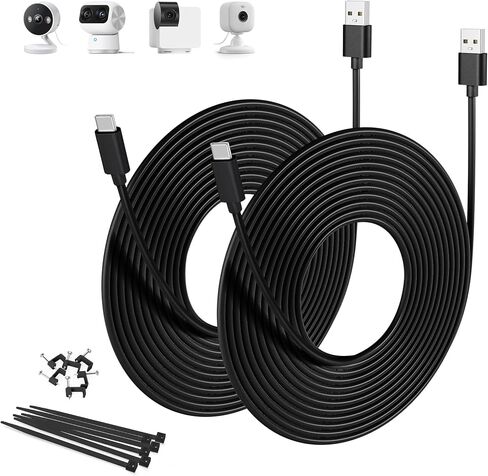 Basesailor Blink Mini 2 Power Cord,Extra Long USB A to USBC Charging Cable in Kuwait