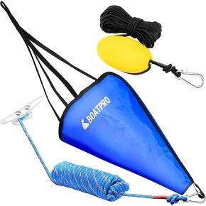 Drift Sock with Harness and Buoy Drift Anchor Kit for Fishing Boat/Kayak/Pontoon
