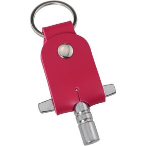 Red T-Shaped Drum Tuning Key Drum Keychain Drum Tuning Key Turner Stainless Steel Drum Key Drum Tuner Keychain Drum Key Tool Continuous Motion Speed Key Chain Drum Adjusting Accessory