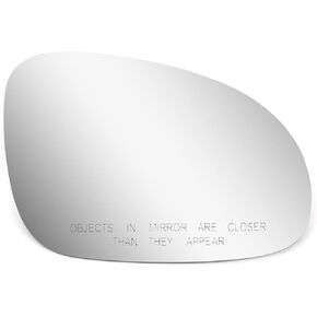 BOOLEE Mirror Glass Replacement fit for VW Volkswagen R32 EOS GTI Rabbit Jetta Passat Driver Left Side Flat Rearview Glass With Adhesives