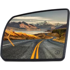 Driver Side Mirror Replacement for 2008-2017 Toyota Sequoia, 2007-2020 Toyota Tundra Mirrors Glass - Convex Mirror Glass, Left Side Rear View Mirror with Power Heated & Signal Lamp