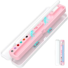 AZF Hard PC&Silicone Magnetic case for Apple Pencil case(2nd Generation/1st Gen/ (USB-C) and Samsung Galaxy S-Pen Series Pencil Protection Carrying Case. (Black)