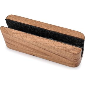 Laptop Holder Acacia Wood Vertical Laptop Stand for Desk Compatible with Apple MacBook, Microsoft Surface, Gaming Laptops, IPad, Tablets (8" x 2.3" x 2.5")