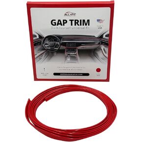 زخرفة داخلية مخصصة للسيارات من All-Fit Gap Trim - ملاءمة عالمية - (برتقالي)