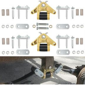 Yoursme K71-652-00 استبدال مجموعة Tandem الكاملة لـ Dexter E-Z Flex Tandem Axle Equalizer Suspension Kit - 5-5/8 بوصة مجموعة مسامير تعادل المقطورة والصواميل والأغلال