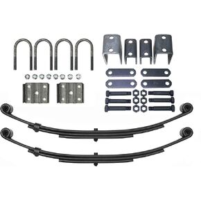 LIBRA 4000lb Single Trailer Axle Suspension Kit 2000lb Spring U-Bolt Hanger Kit