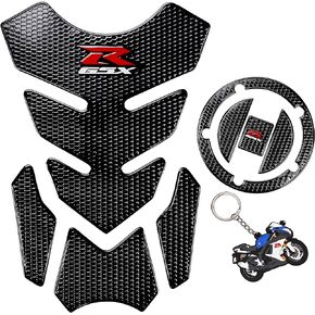 Motorcycle Tank Sticker Protector Decal, Fuel Gas Cap, Tank Cap, Tank pad, Tank Protector for GSXR600 GSXR750 GSXR1000, 3 Pcs Per Set