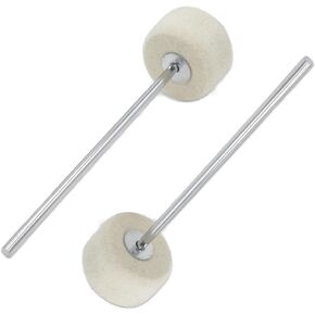 CashBeat Double Sided Bass Drum Pedal Beater with Felt Head, Stainless Steel Handle Drum Pedals Beater Giving You Powerful and Versatile Sounds for Your Drums