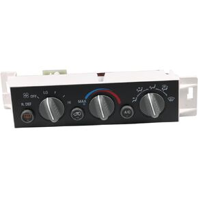A/C Heater Control Panel Climate Control Module with Rear Window Defogger Switch for 1996-2000 Chevrolet C1500 C2500 Tahoe GMC Yukon Cadillac Escalade Replace# 599-006, 15-72547
