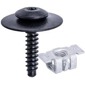 Rexka 20 Sets M4.2-1.41 (#8) Bumper Cover Fender Liner Screw Nut 11609952 11548270 for GM Chevy Hummer Buick Cadillac Saturn Cadillac GMC Trucks