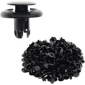 Nylon Front Fender Liner Trim Panel Bumper Shield Retainer Fastener Rivet Push-Type Clips for 8mm Hole Honda Acura 91512-SX0-003 (100pcs)