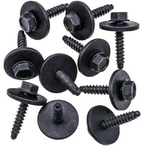 Rexka 20 pcs Fender Liner Bumper Cover Splash Shield Bolt Screw for GM 11570498 Ford W716345-S450B Chevy Camaro Cruze Equinox Silverado Malibu Cadillac Buick Edge Escape Explorer F150 Fushion Mustang