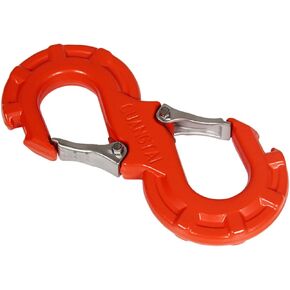 S-Shape Integrated Winch Quick Shackle,Designed for Quick Release (Red)