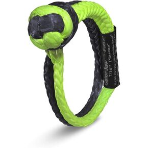 Bubba Rope Gator-Jaw PRO Synthetic Shackle, 7/16" – Heavy-Duty Vehicle Tow Shackle: 52,300 lbs. Capacity - Green