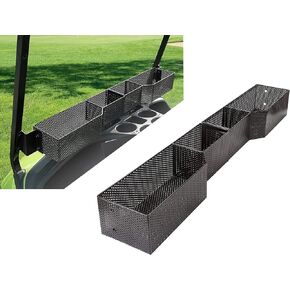 Golf Cart Compatible Yamaha Front Inner Dash Storage Basket and Rack Fits Yamaha G29 and Drive 2, Heavy Steel Golf Cart Mesh Basket