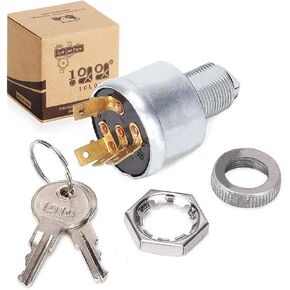 Golf Cart Key Switch for EZGO 33639G01, Ignition Switch for EZGO Golf Cart with Lights (Standard Key)