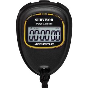 ACCUSPLIT Survivor S3CL CUMULATIVE-LAP SPLIT Stopwatch with Magnum Display