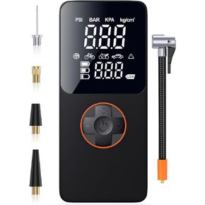 Portable Air Compressor Tire Inflator -120PSI Electric Air Pump for Car Tires | 20000mAh Battery, 2X Faster Inflation | Digital Pressure Gauge | Ideal for Car, Bike, Motorcycle, Ball