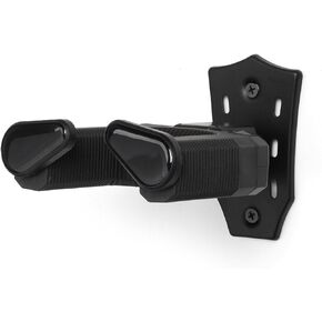 Guitar Hook with Self-Locking Guitar Hook Bracket with Metal Base for Folk Acoustic Guitar, Electric Guitar, Ukulele, Bass Guitar, Banjo and Mandolin (Black), DIIHH225