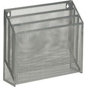Honey-Can-Do Mesh Vertical File Sorter OFC-03305 Silver 3.5 x 12.5 x 11.5