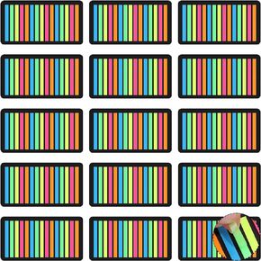 Zonon 4500 Pcs Highlighter Tapes Removable Transparent Sticky Page Markers Index Tabs Sticky Note Text Highlighter Strips Tabs Neon Page Flag for Books Office School Supplies