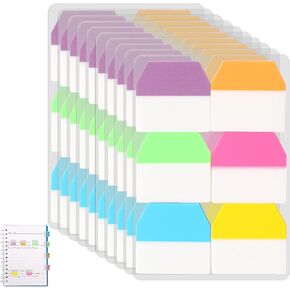 960 Pieces Sticky Index Tabs Page Markers 1 Inch Colored Page Notes Sticker Sticky Notes Flags Writable and Repositionable File Tabs Flags for Binders Books Paper Notes Filer Folders