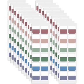 SAVITA 240pcs Sticky Tabs, Writable Page Tabs and Flags Self-Adhesive Reusable Page Markers for Reading Index, File Folders, Books Notes (Mixed Light Colors)
