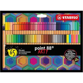 STABILO Fineliner point 88 ARTY - Wallet of 65 - Assorted Colors