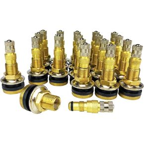 Pack of 50 TR618A Air/Liquid Valve Stems for Industrial Agricultural Wheels