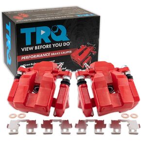 TRQ Rear Brake Caliper Set Compatible with 2013-2017 Honda Accord