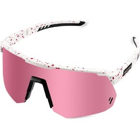 Polarized Sports Sunglasses for Men Women, UV400 Protection Cycling Glasses for Youth, Goggles for Baseball