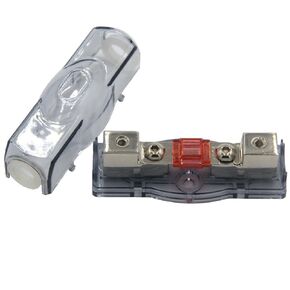 ZOOKOTO 60A Car Audio Power Wire Fuse Holder, Car Boat Marine Auto Fuse Box Fuse Block 4 Gauge 60 Amp